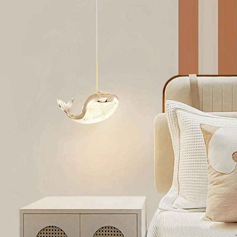 Afralia™ Dolphin Chandelier: Modern Luxury Pendant Light for Living Room and Children's Bedroom