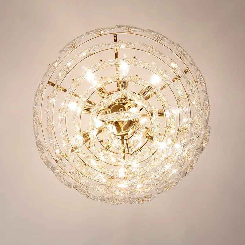 Afralia™ Crystal Gold Chandelier for Elegant Home Lighting