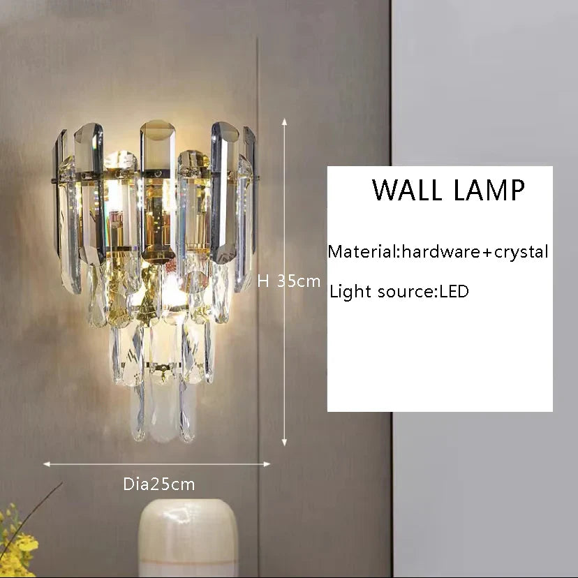 Afralia™ Crystal Ceiling Chandelier for Home Decoration in Living Room & Bedroom