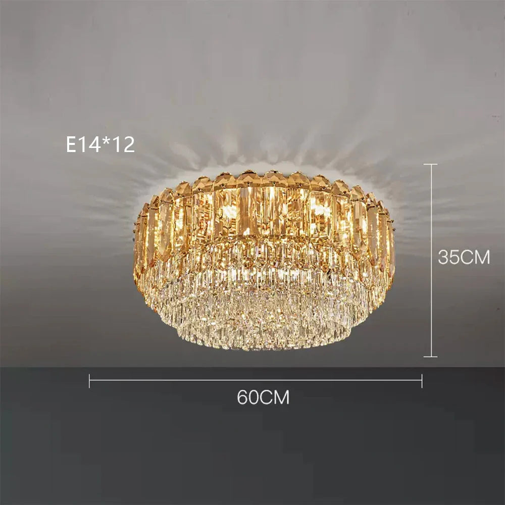 Afralia™ Crystal LED Wall Lamp: Minimalist Luxury Lighting for Living Room TV Background