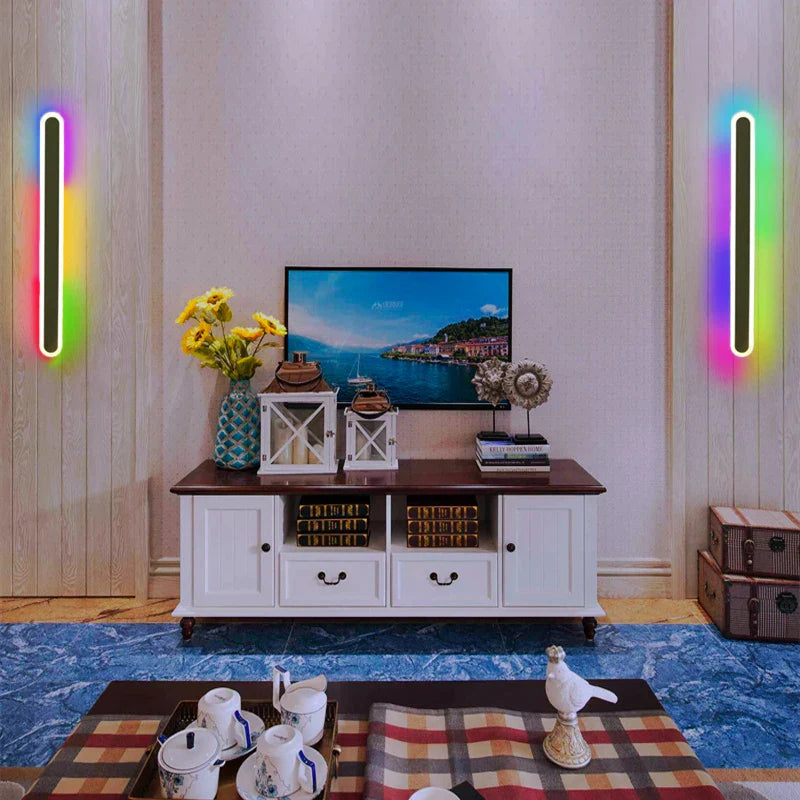 Afralia™ LED RGB Wall Light for Bathroom Mirror Bedroom Bedside Indoor Decoration