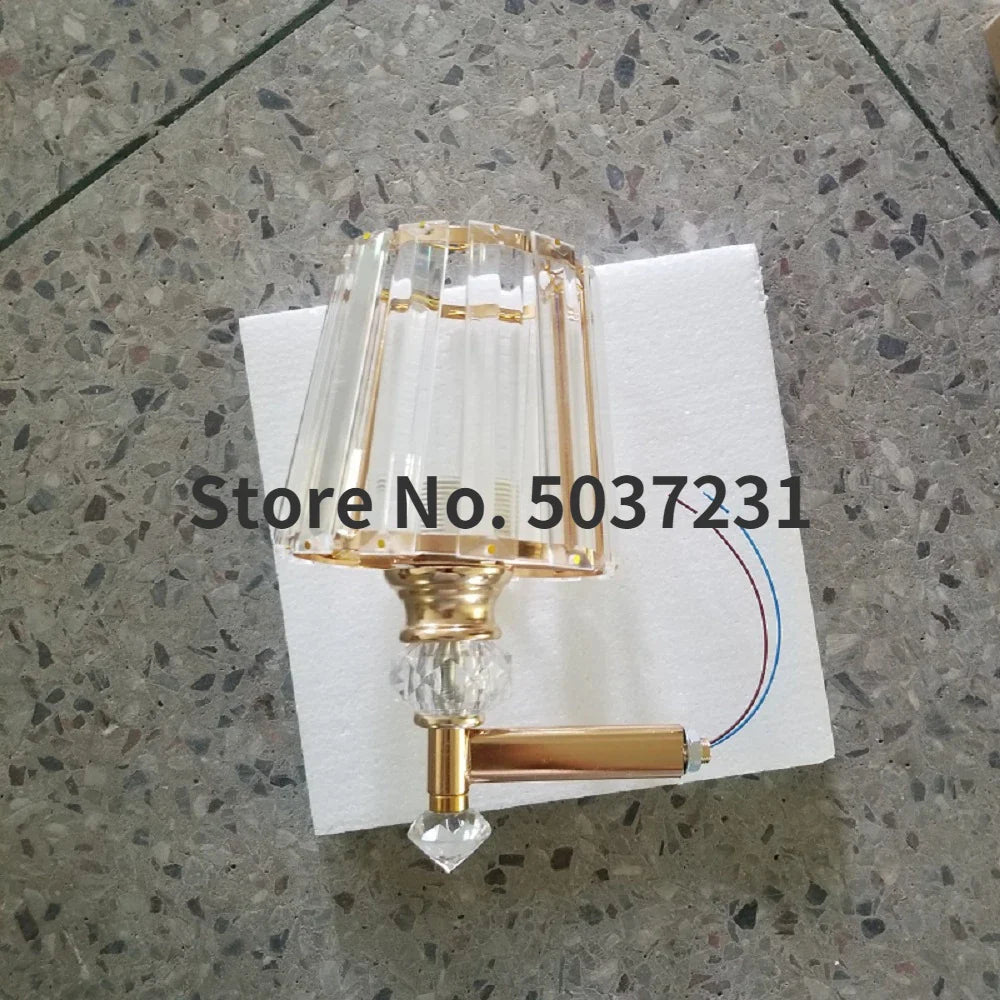 Afralia™ Crystal Glass Wall Lamp for Bedroom Living Room Staircase