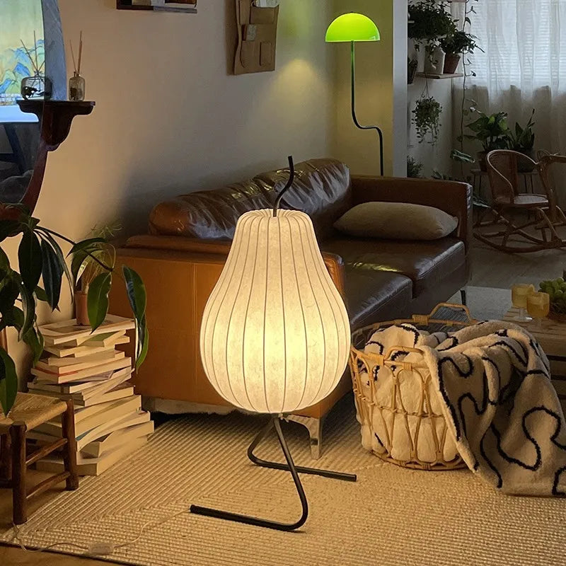 Afralia™ LED Pear Floor Lamp for Home Decor & Lighting in Living Room, Bedroom, Dining & Study
