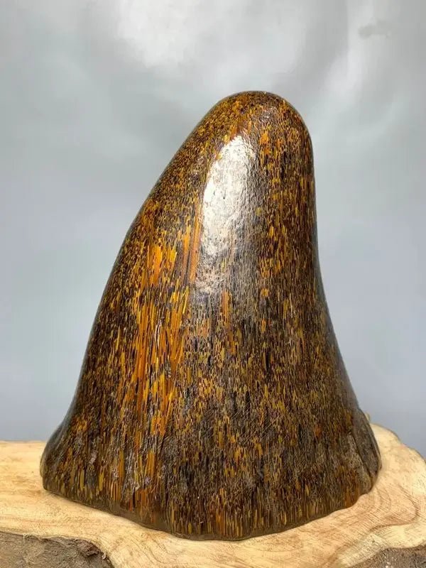 Afralia™ Ox Horn Statue Sculpture - Handcrafted Natural Ox Horn Sculpture