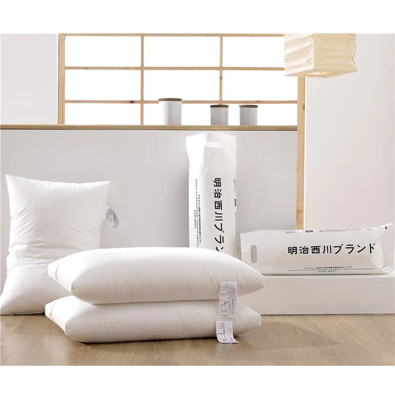 Afralia™ Cotton Rectangle Neck Pillow - Hotel Quality Solid Color for Home