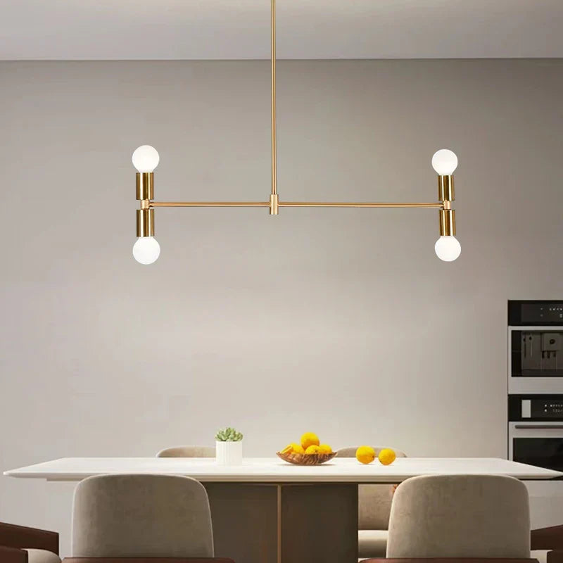 Nordic Designer Pendant Light Pole Ceiling Art Lamps by Afralia™