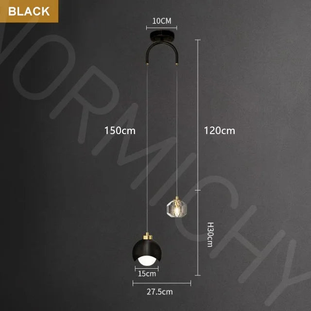 Afralia™ Crystal LED Double Head Chandelier - Elegant Lighting for Home, Restaurant, Bar