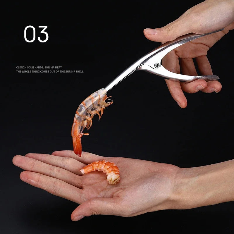 Afralia™ Shrimp Stripper Cutter Peeler Cleaning Peeling Seafood Kitchen Tool