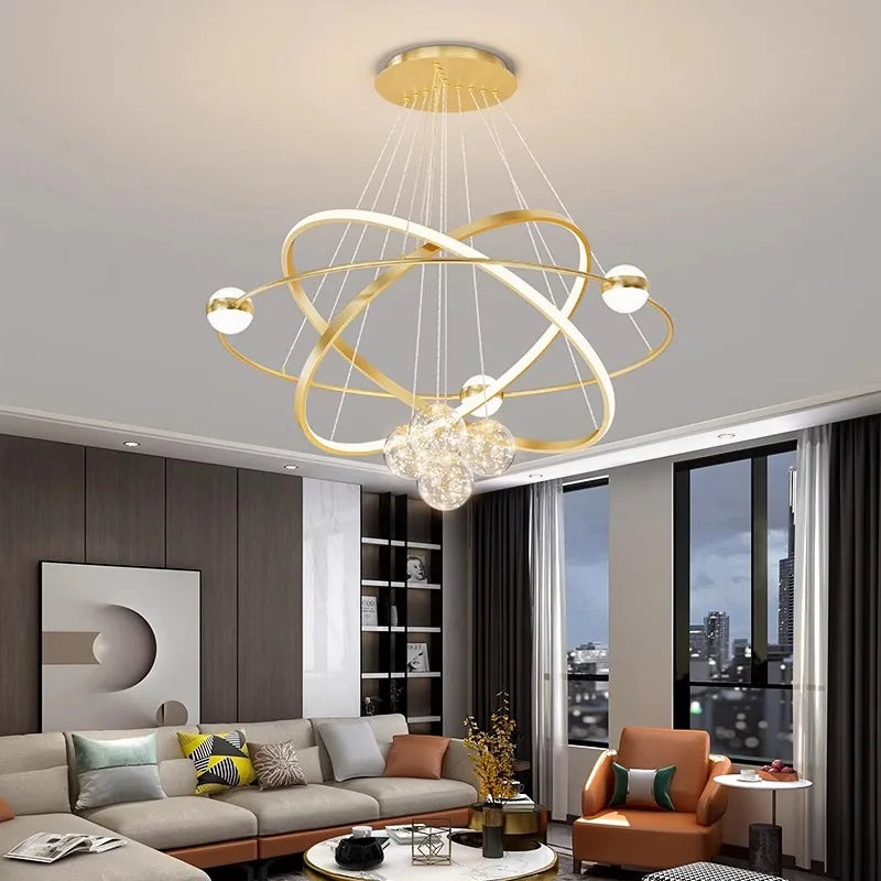 Afralia™ Modern LED Chandeliers for Living and Dining Room Lighting