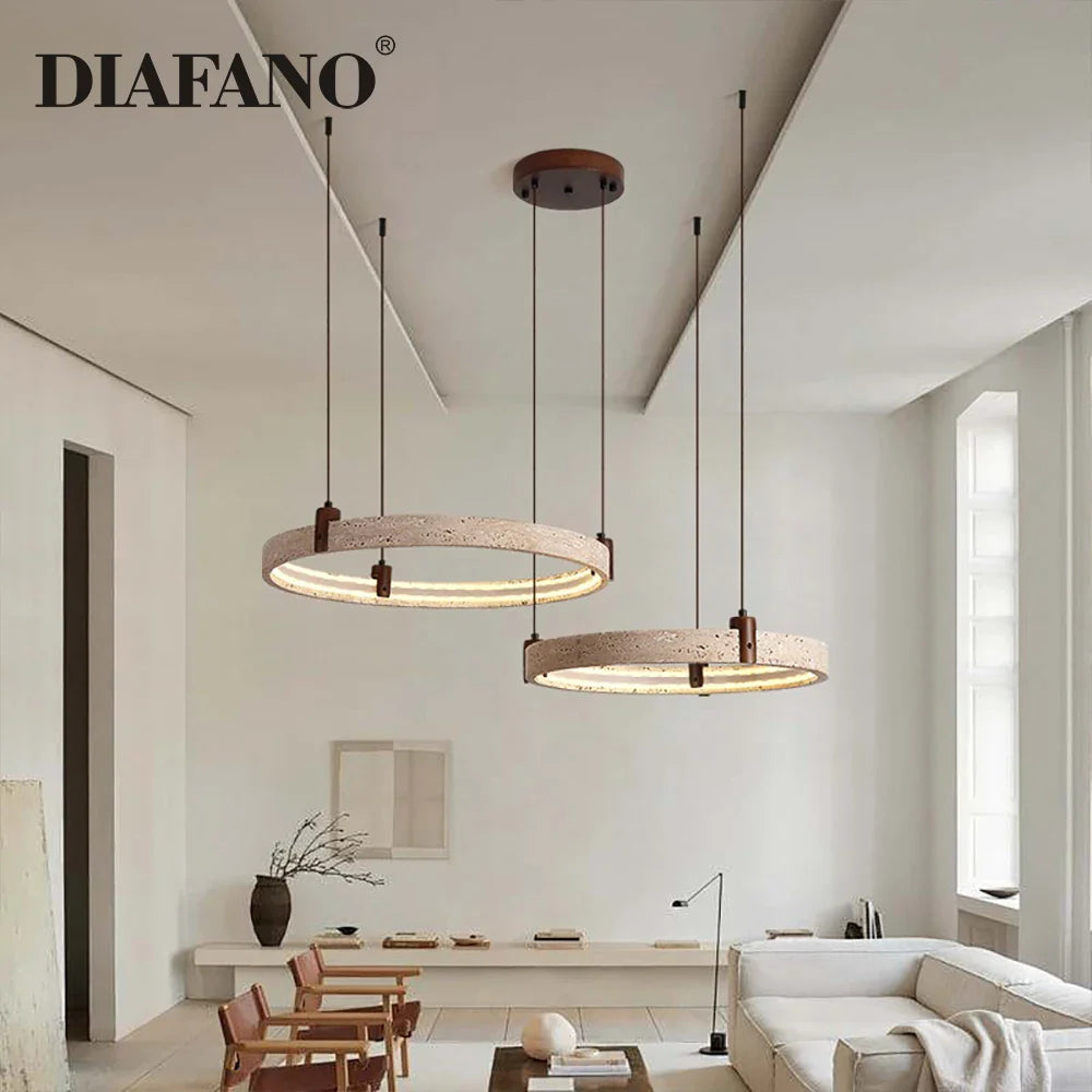 Afralia™ Cave Stone Chandelier Pendant Light - Luxury Nordic Living Room Fixture