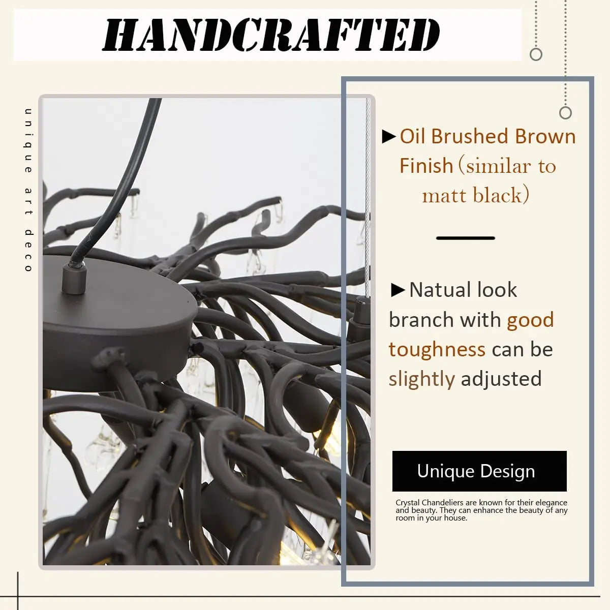 Afralia™ Crystal Chandelier: Black/Gold/Chrome Ceiling Lamp for Living Room & Dining Table