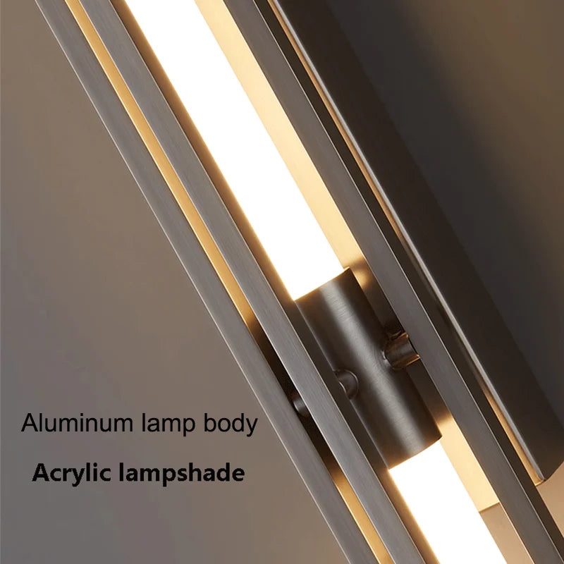 Afralia™ LED Long Wall Lamp for Bedroom Living Room Dining Loft, Modern Wall Sconces