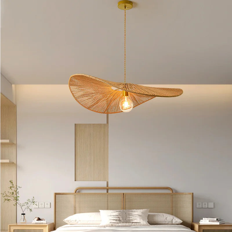 Afralia™ Bamboo Wabi Sabi Chandelier Pendant Lights - Nordic Retro Design for Home Decor