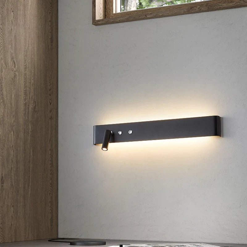 Afralia™ 8W/20W Long Led Wall Light Switch, Aluminum Fixture for Living Room Bedroom.