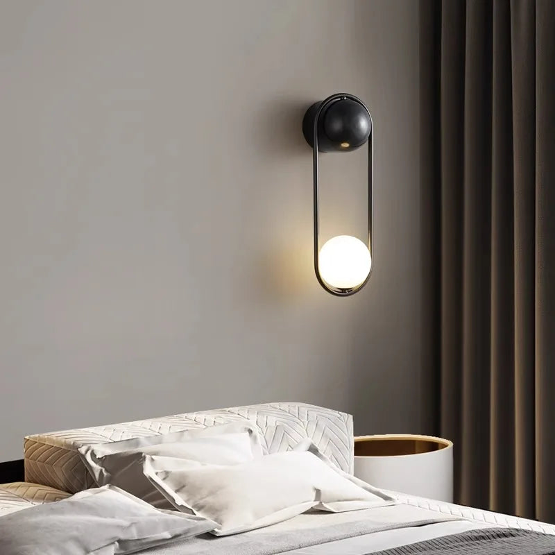 Afralia™ LED Wall Lamp: Modern Nordic Light for Bedroom, Corridor & More