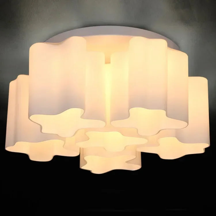 Afralia™ Modern Cloud Ceiling Lamp Pendant Light for Living Dining Room