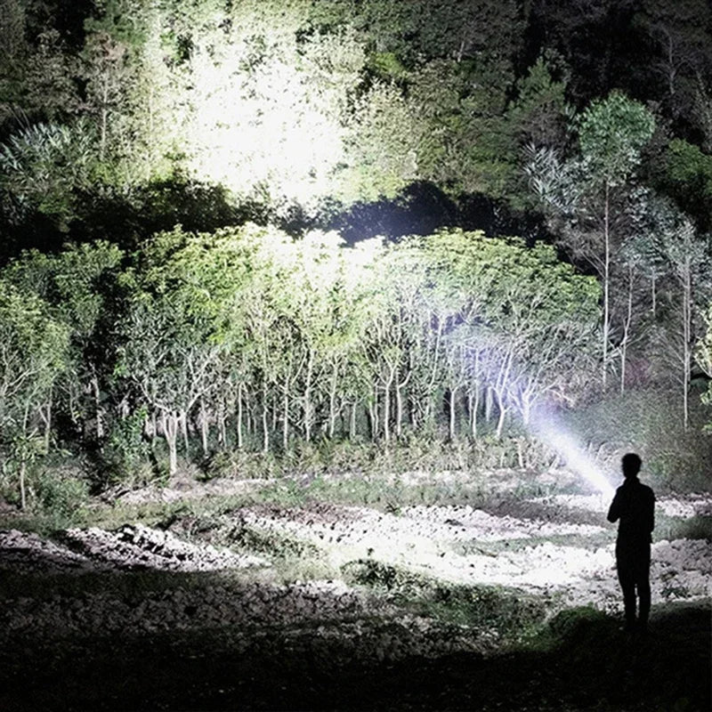 Afralia™ Portable LED Spotlight: Rechargeable, Waterproof & Mountable