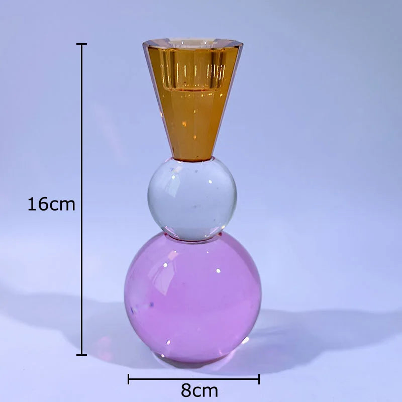 Afralia™ Crystal Candle Holders: Romantic Candlestick & Wax Melt Burner for Modern Home Decor