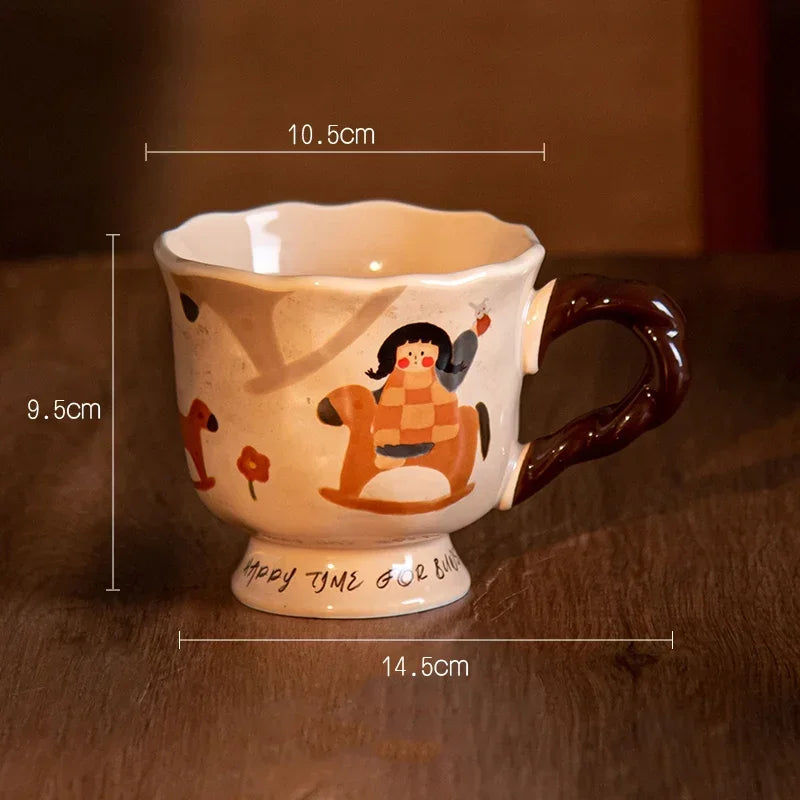 Fairy Tale Ceramic Mug Set by Afralia™