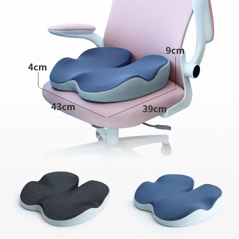 Afralia™ Memory Foam Office Chair Seat Cushion for Spine & Hip Health