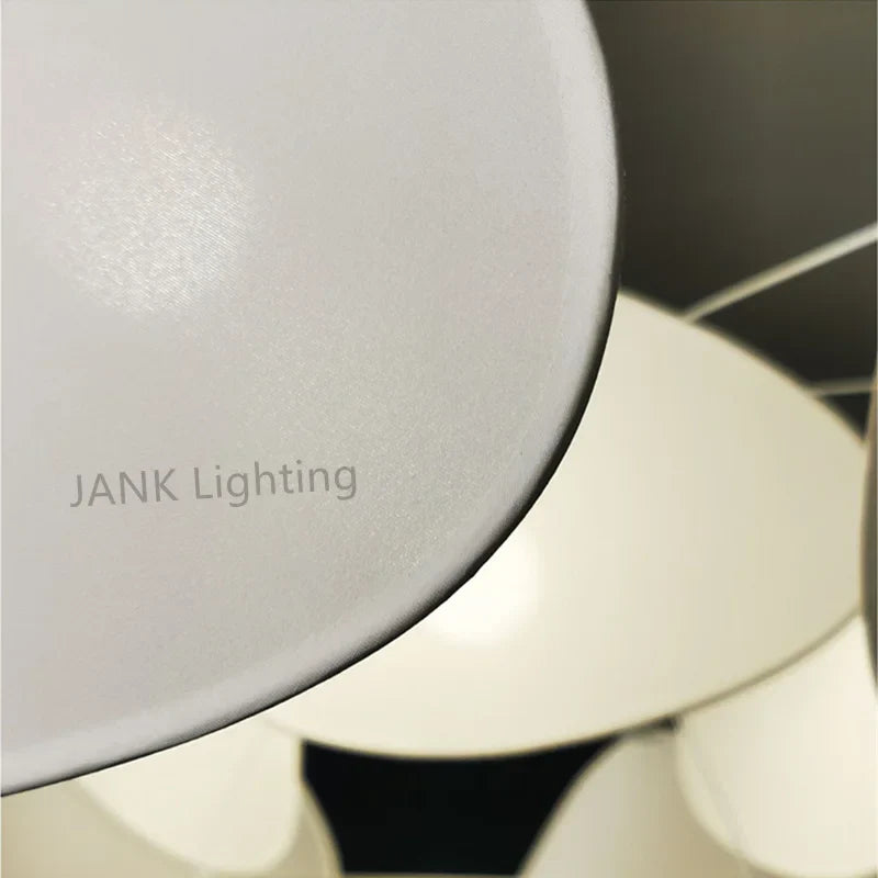 Afralia™ Leaf Grid Chandelier: Designer White Fabric Screen Suspension Lighting for Kitchen Island, Living Room, Bedroom