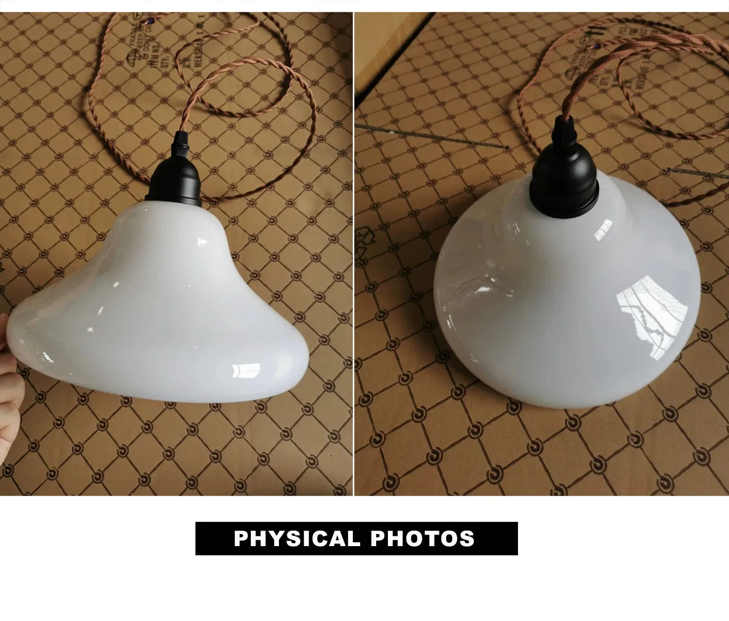 Afralia™ Modern Glass Pendant Light for Nordic, Retro, Korea, Japanese Style décor