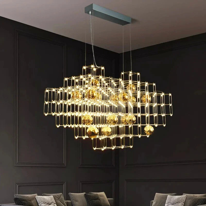 Afralia™ Dining Room Chandelier Pendant Light - Indoor Ceiling Lamp for Living Room