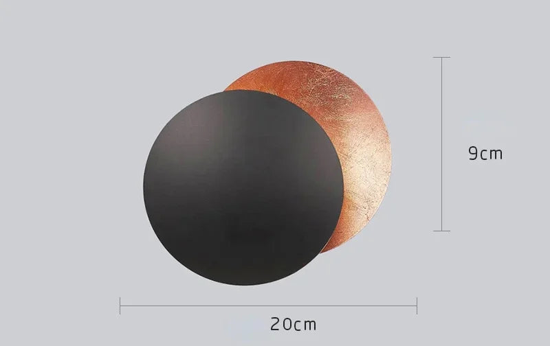 Afralia™ Modern Moon Eclipse LED Wall Lamps for Living Room Bedroom Decoration