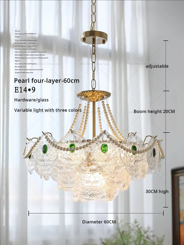 Afralia™ Crystal Chandelier: Modern Chic Pearl Light for Elegant Home Decor