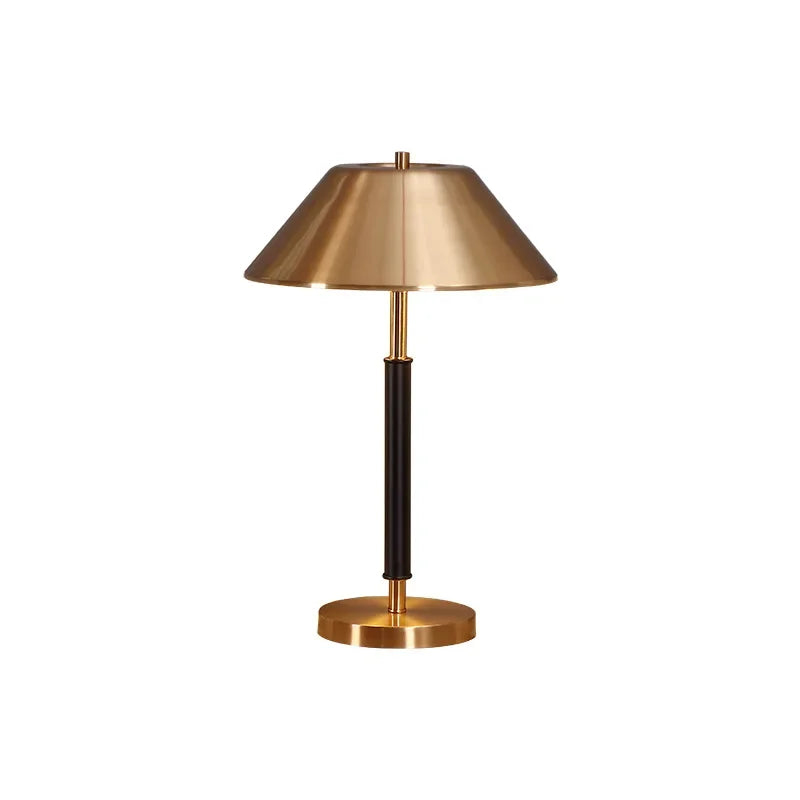 Afralia™ Copper Table Lamp with LED Bulb, Stylish Desk Light for Bedroom & Living Room