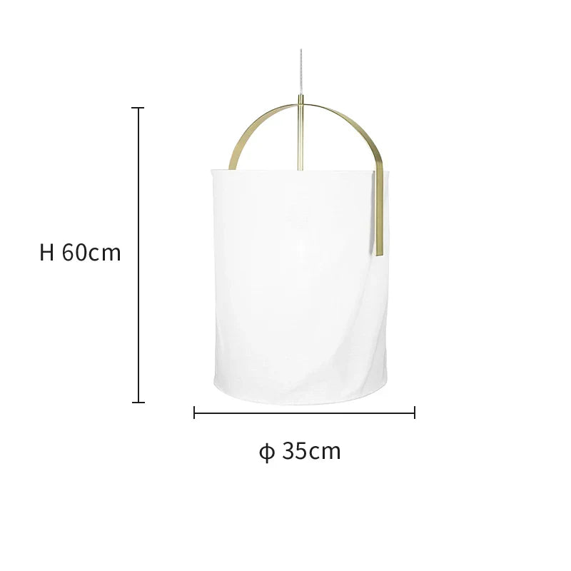 Afralia™ Linen Cloth Pendant Light: Elegant Bohemian Fabric Chandelier for Home, Restaurant, Hotel