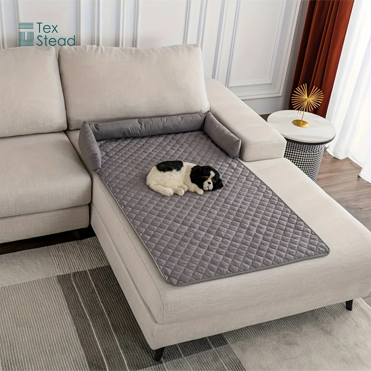 Afralia™ Waterproof Pet Sofa Bed with Removable Bolster Cushions for Dogs and Cats