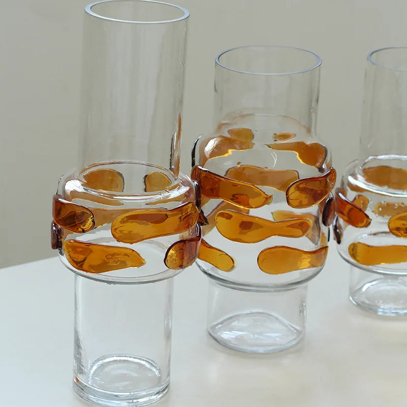 Afralia™ Clear Glass Vase Bubble Floral Arrangement Room Decoration