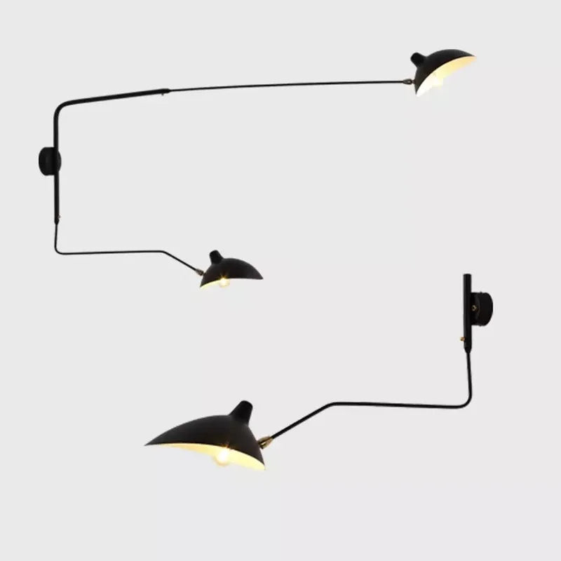 Afralia™ Dawn Spider Serge Mouille LED Wall Lamp with Adjustable Swing Arm