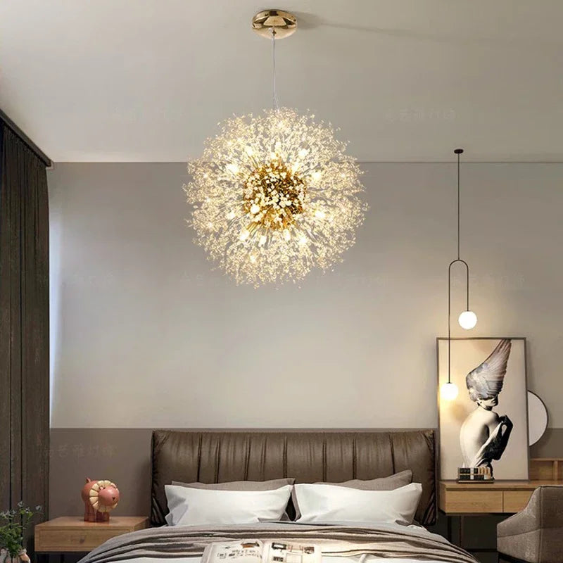 Afralia™ Dandelion Chandelier: Nordic Living Room, Bedroom, Dining Room Decor & Shop Pendant