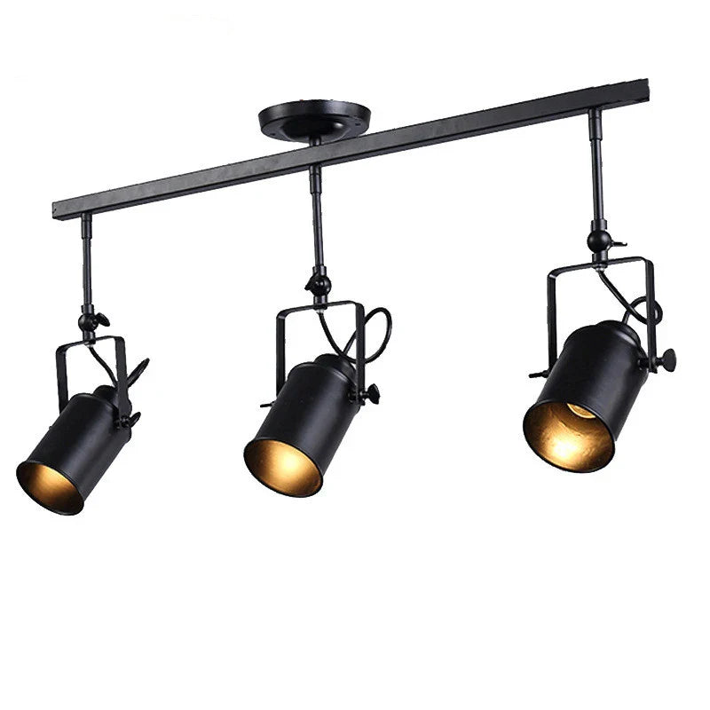 Afralia™ Retro Loft Industrial Spotlight Pendant Light for Kitchen Bar Lighting