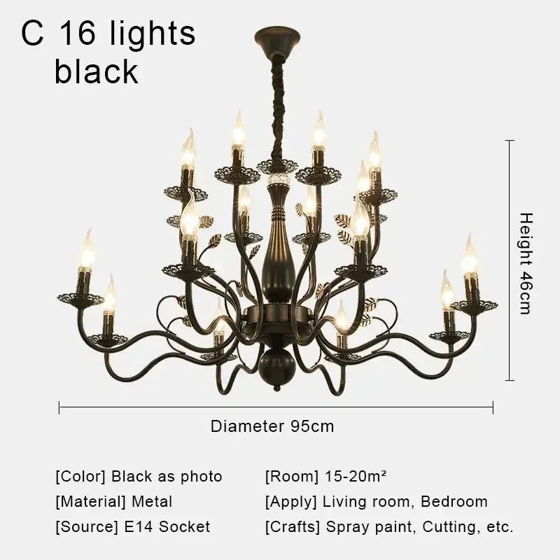 Afralia™ Retro Fabric Chandelier Ceiling Pendant Light for Living Room Kitchen Bedroom Dining