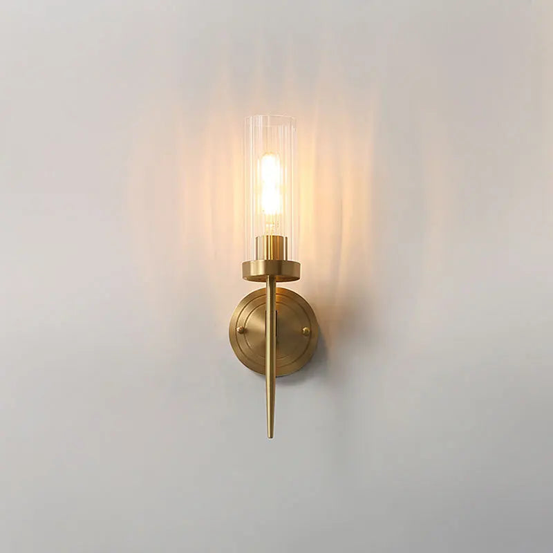 Afralia™ Vintage Industrial Glass Wall Sconce for Bedroom and Living Room