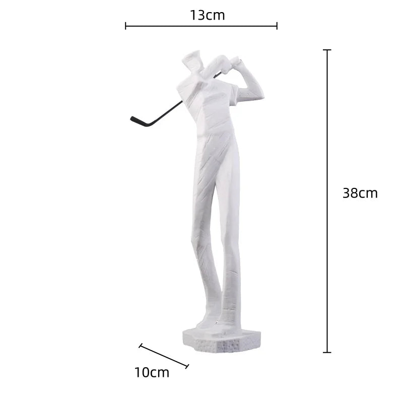 Afralia™ Golf Sculpture Resin Figurine Decorative Ornaments for Home Decoration