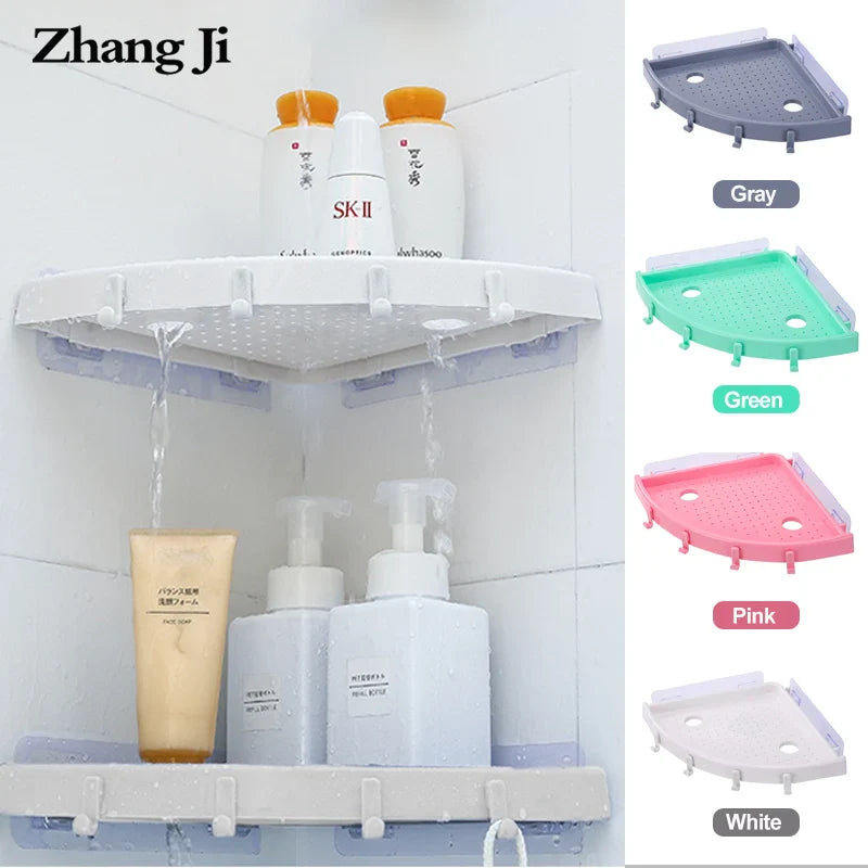 Afralia™ Bathroom Shelf Organizer Caddy Plastic Wall Holder Storage for Shower Essentials