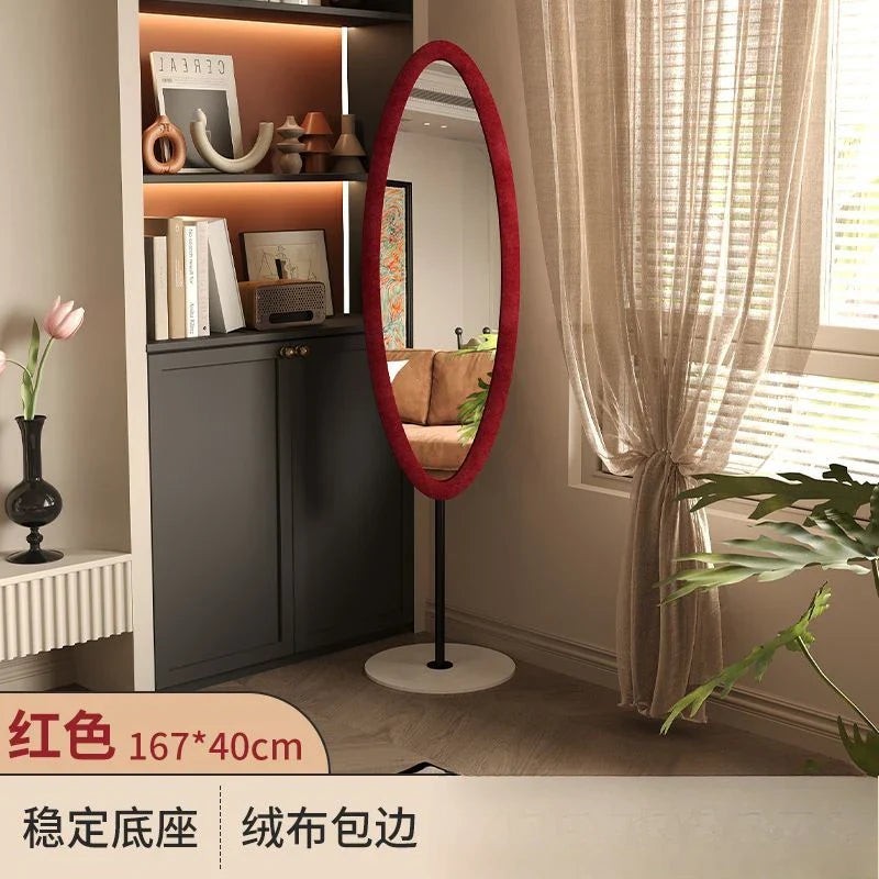 Nordic Oval Mirror for Bedroom Wedding Makeup, Living Room Decor - Afralia™