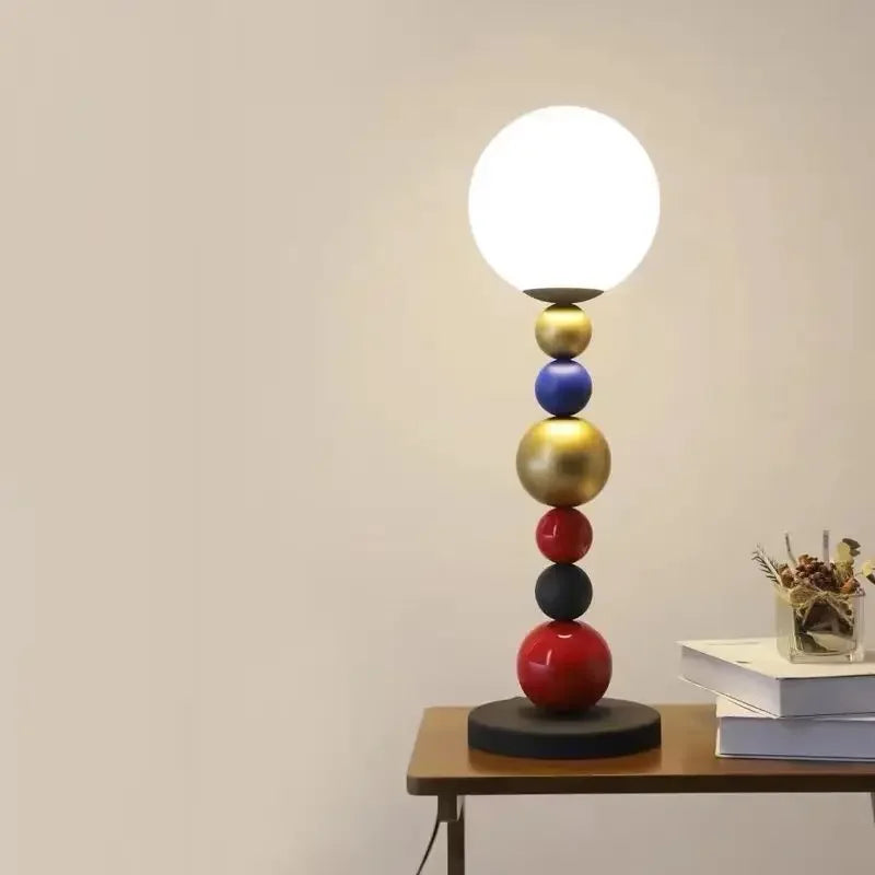 Afralia™ Colorful Glass Ball Floor Lamp for Living Room and Bedroom