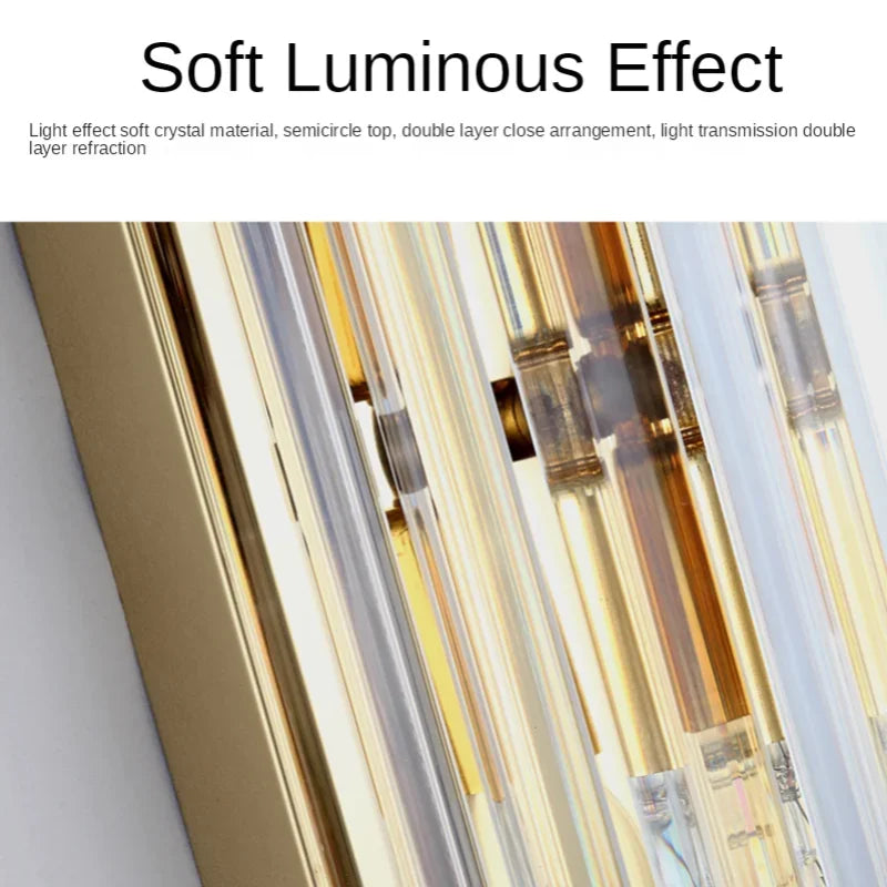 Afralia™ Crystal Wall Lamp: Elegant Wall Lighting for Home Decor