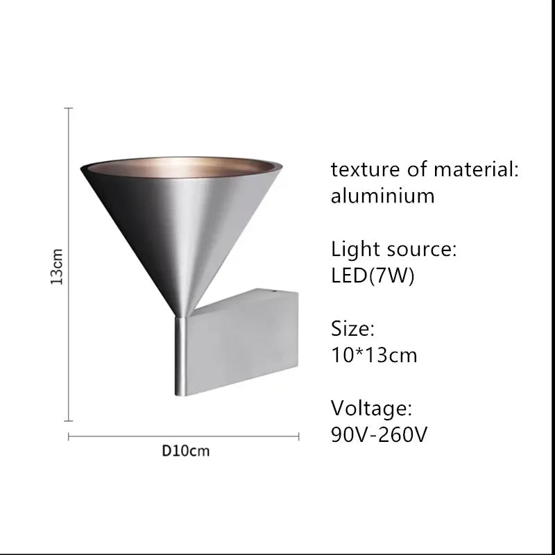 Afralia™ Minimalist Bedroom Pendant Light | Creative Conical Bar Entrance Hanging Line Light