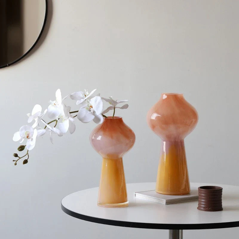 Afralia™ Gradient Glass Vase Gourd Hydroponic Flower Arrangement Terrarium Bouquet Holder