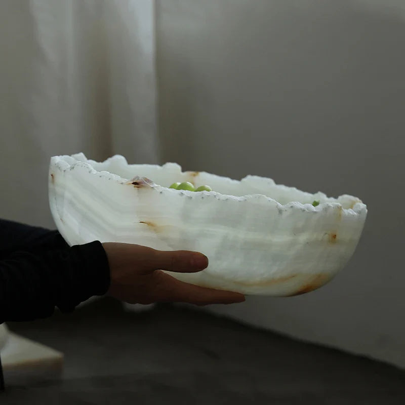 Marble Tray & Fruit Bowl Set by Afralia™ for Stylish Home Decor