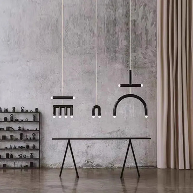 Afralia™ Rainbow Lamp: Colorful Geometric Pendant Light for Dining or Bedroom