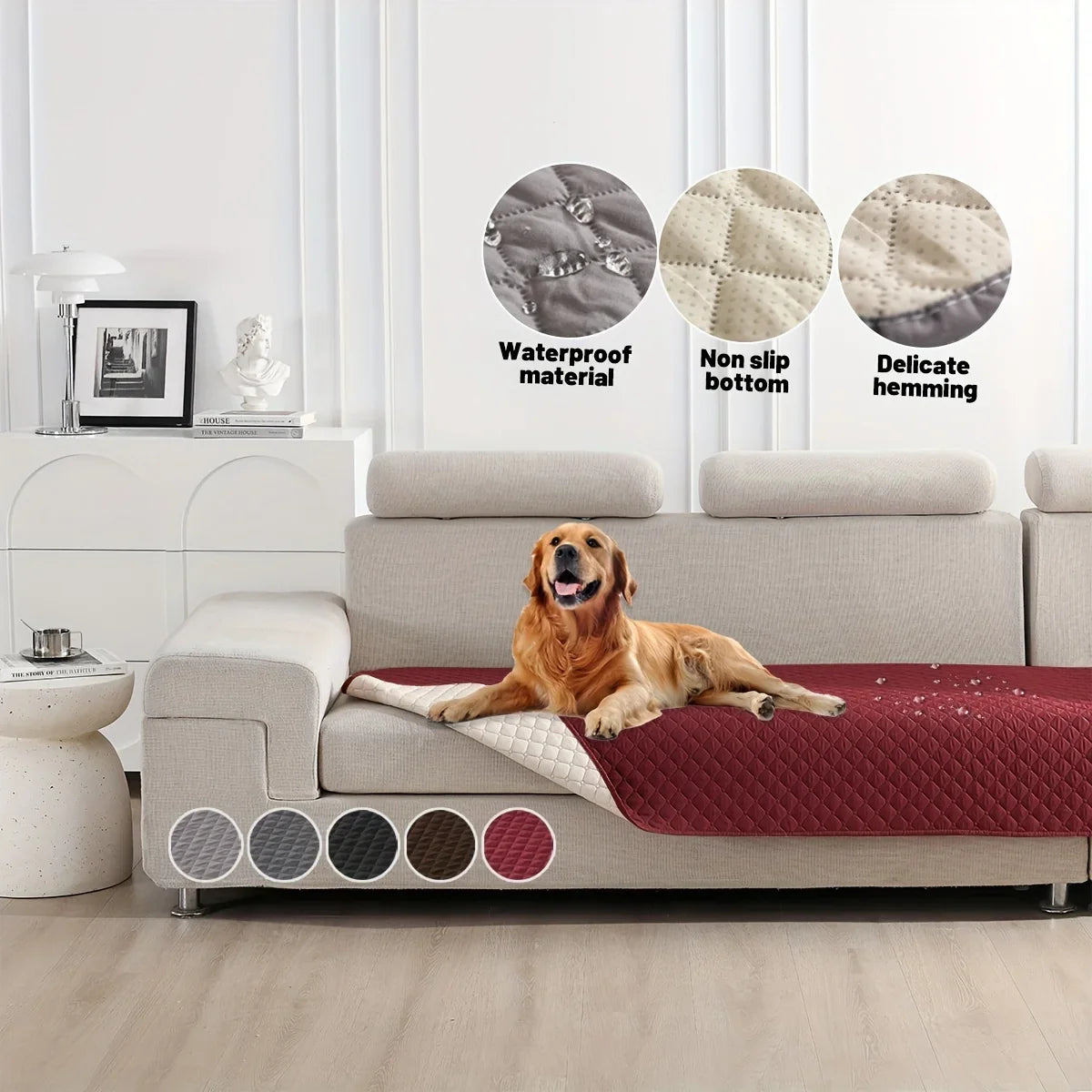 Afralia™ Dog Bed Cover: Waterproof & Non-Slip Pet Blanket for Furniture & Car