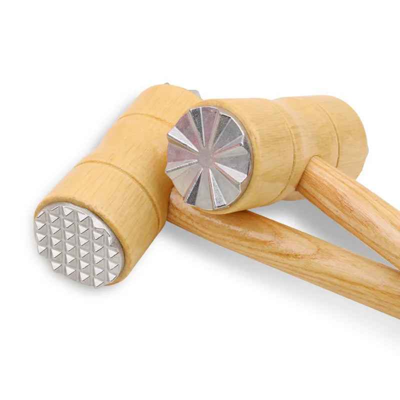 Afralia™ Wood Meat Tenderizer Pounder for Steak & Pork - Kitchen Tool