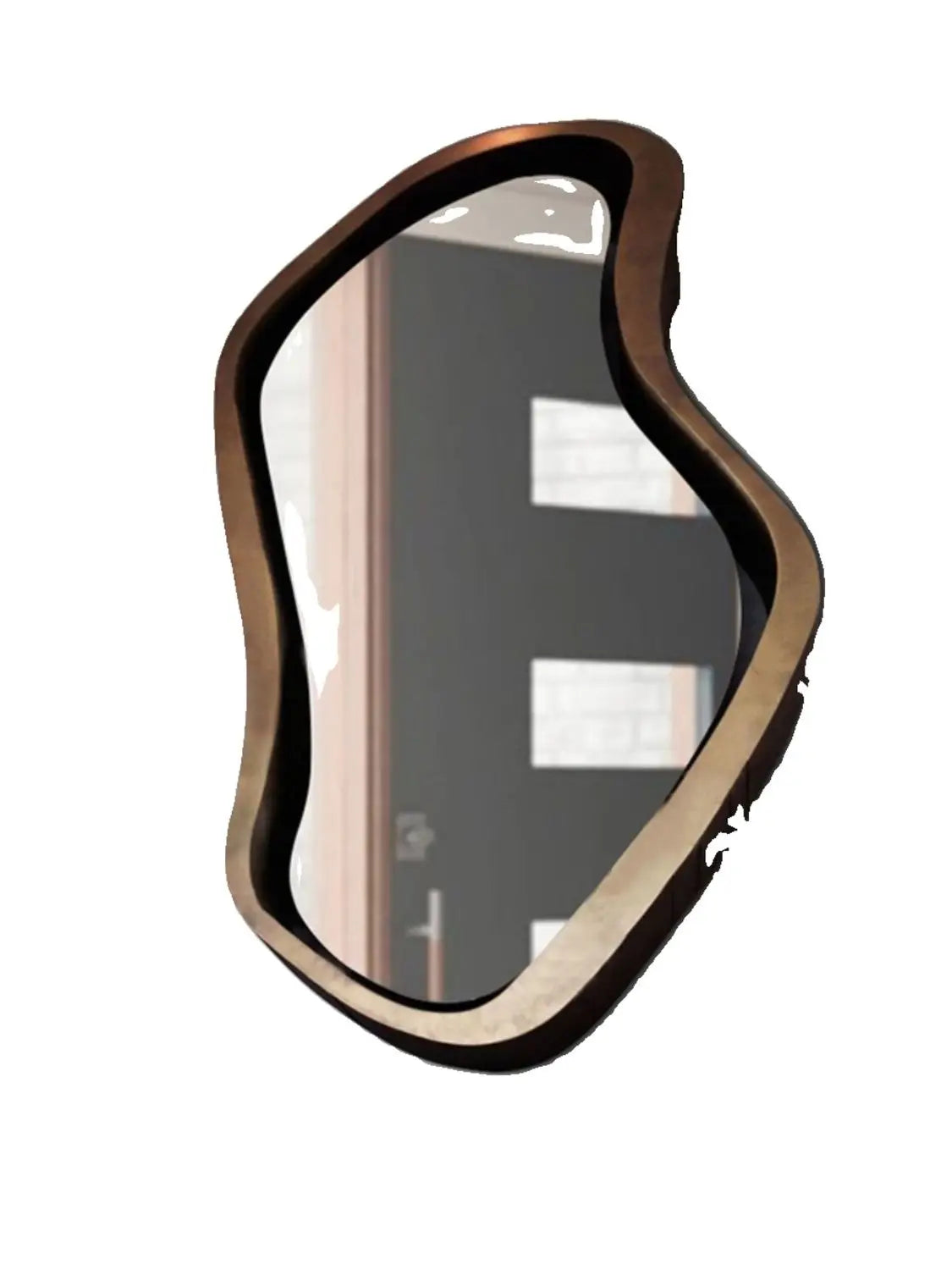 Afralia™ Nordic Irregular Dressing Mirror, Light Luxury Wall Mounted Art Decoration Mirror